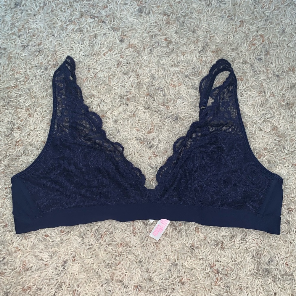 VS PINK Lace Plunge Bralette